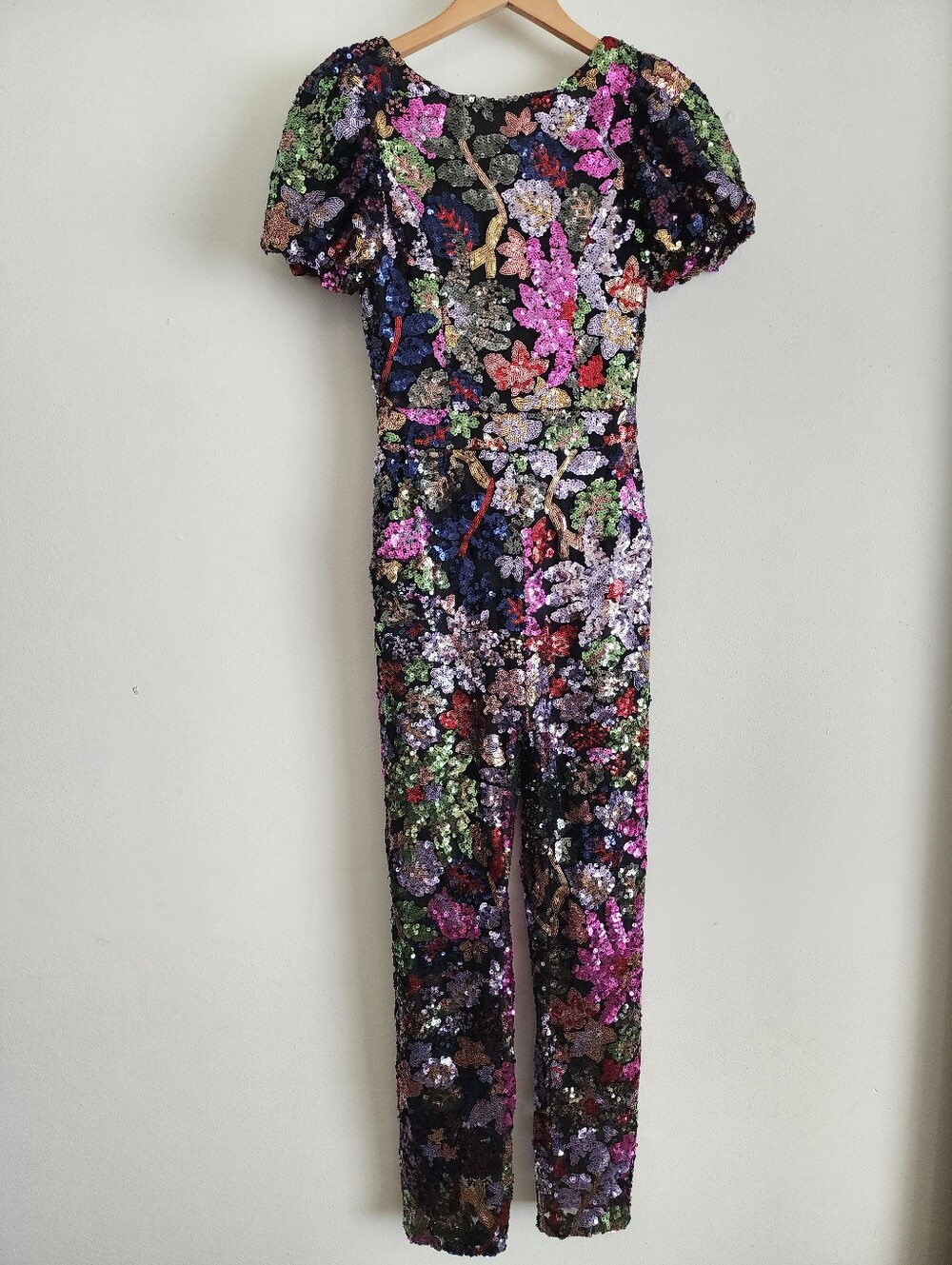 Ivy City Co. Showstopper Sequin Jumpsuit - Vibrant Multi-Color Party Jumpsuit XS - Picture 3 of 17